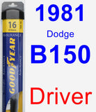 Driver Wiper Blade for 1981 Dodge B150 - Assurance