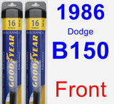 Front Wiper Blade Pack for 1986 Dodge B150 - Assurance