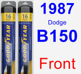 Front Wiper Blade Pack for 1987 Dodge B150 - Assurance