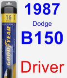 Driver Wiper Blade for 1987 Dodge B150 - Assurance