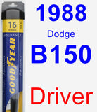 Driver Wiper Blade for 1988 Dodge B150 - Assurance