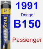 Passenger Wiper Blade for 1991 Dodge B150 - Assurance