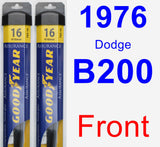 Front Wiper Blade Pack for 1976 Dodge B200 - Assurance