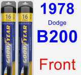 Front Wiper Blade Pack for 1978 Dodge B200 - Assurance