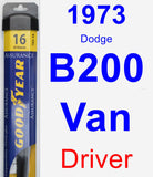 Driver Wiper Blade for 1973 Dodge B200 Van - Assurance