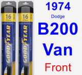 Front Wiper Blade Pack for 1974 Dodge B200 Van - Assurance