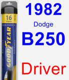 Driver Wiper Blade for 1982 Dodge B250 - Assurance