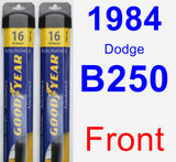 Front Wiper Blade Pack for 1984 Dodge B250 - Assurance