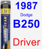 Driver Wiper Blade for 1987 Dodge B250 - Assurance