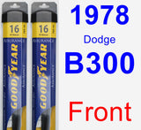 Front Wiper Blade Pack for 1978 Dodge B300 - Assurance