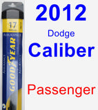 Passenger Wiper Blade for 2012 Dodge Caliber - Assurance