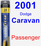 Passenger Wiper Blade for 2001 Dodge Caravan - Assurance