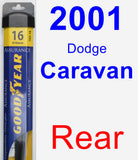 Rear Wiper Blade for 2001 Dodge Caravan - Assurance