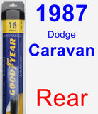 Rear Wiper Blade for 1987 Dodge Caravan - Assurance