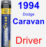 Driver Wiper Blade for 1994 Dodge Caravan - Assurance