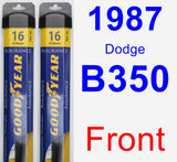 Front Wiper Blade Pack for 1987 Dodge B350 - Assurance