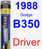 Driver Wiper Blade for 1988 Dodge B350 - Assurance