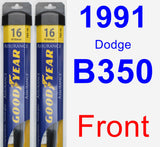 Front Wiper Blade Pack for 1991 Dodge B350 - Assurance