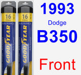 Front Wiper Blade Pack for 1993 Dodge B350 - Assurance