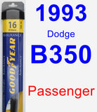 Passenger Wiper Blade for 1993 Dodge B350 - Assurance