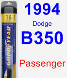 Passenger Wiper Blade for 1994 Dodge B350 - Assurance