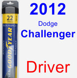 Driver Wiper Blade for 2012 Dodge Challenger - Assurance