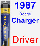 Driver Wiper Blade for 1987 Dodge Charger - Assurance