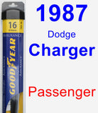 Passenger Wiper Blade for 1987 Dodge Charger - Assurance