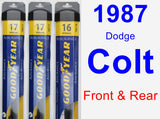 Front & Rear Wiper Blade Pack for 1987 Dodge Colt - Assurance