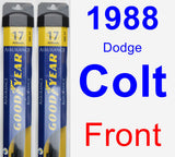 Front Wiper Blade Pack for 1988 Dodge Colt - Assurance