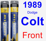 Front Wiper Blade Pack for 1989 Dodge Colt - Assurance