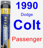 Passenger Wiper Blade for 1990 Dodge Colt - Assurance