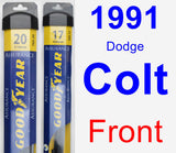 Front Wiper Blade Pack for 1991 Dodge Colt - Assurance