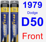 Front Wiper Blade Pack for 1979 Dodge D50 - Assurance