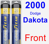 Front Wiper Blade Pack for 2000 Dodge Dakota - Assurance