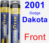 Front Wiper Blade Pack for 2001 Dodge Dakota - Assurance