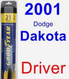 Driver Wiper Blade for 2001 Dodge Dakota - Assurance