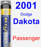 Passenger Wiper Blade for 2001 Dodge Dakota - Assurance