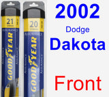 Front Wiper Blade Pack for 2002 Dodge Dakota - Assurance