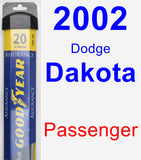 Passenger Wiper Blade for 2002 Dodge Dakota - Assurance