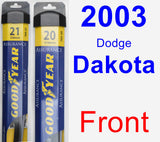 Front Wiper Blade Pack for 2003 Dodge Dakota - Assurance