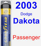 Passenger Wiper Blade for 2003 Dodge Dakota - Assurance