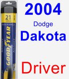 Driver Wiper Blade for 2004 Dodge Dakota - Assurance