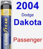 Passenger Wiper Blade for 2004 Dodge Dakota - Assurance