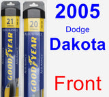 Front Wiper Blade Pack for 2005 Dodge Dakota - Assurance