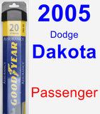 Passenger Wiper Blade for 2005 Dodge Dakota - Assurance