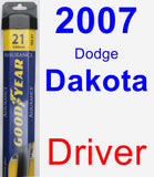 Driver Wiper Blade for 2007 Dodge Dakota - Assurance