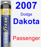Passenger Wiper Blade for 2007 Dodge Dakota - Assurance