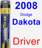 Driver Wiper Blade for 2008 Dodge Dakota - Assurance