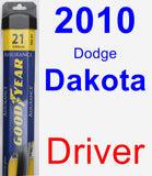 Driver Wiper Blade for 2010 Dodge Dakota - Assurance